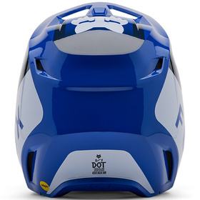 Casque cross Fox V1 Lean Bleu 2025 Derrière