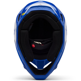 Casque cross Fox V1 Lean Bleu 2025 Dessous