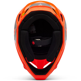 Casque cross Fox V1 Lean Orange Fluo 2025 Dessous