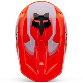 Casque cross Fox V1 Lean Orange Fluo 2025 Dessus