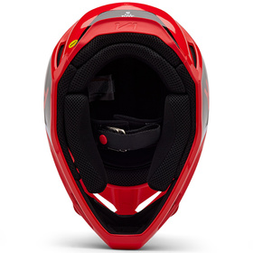 Casque cross Fox V1 Lean Rouge Fluo 2025 Dessous