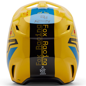 Casque cross Fox V1 Race Spec Jaune 2025 Derrière