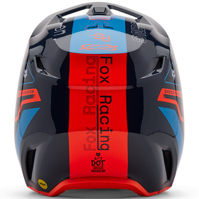 Casque cross Fox V1 Race Spec Midnight 2025 Derrière