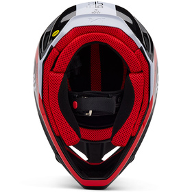 Casque cross Fox V1 Race Spec Rouge Fluo 2025 Dessous