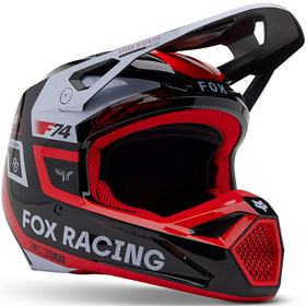 Casque cross Fox V1 Race Spec Rouge Fluo 2025