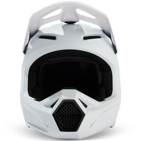 Casque cross Fox V1 Solid Blanc Mat 2025 Devant