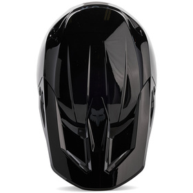 Casque cross Fox V1 Solid Noir 2025 Dessus