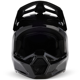 Casque cross Fox V1 Solid Noir 2025 Devant