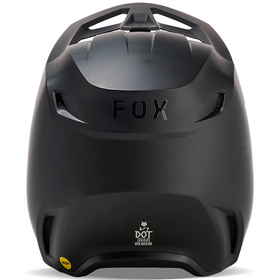 Casque cross Fox V1 Solid Noir Mat 2025 Derrière