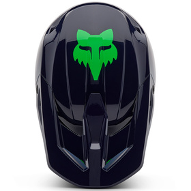 Casque cross Fox V1 Taunt Navy 2025 Dessus