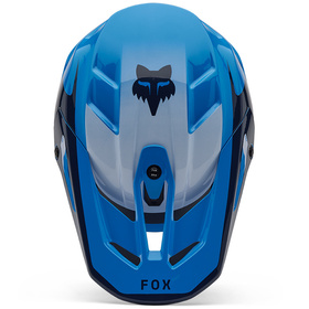 Casque cross Fox V3 Divider Bleu 2025 Dessus