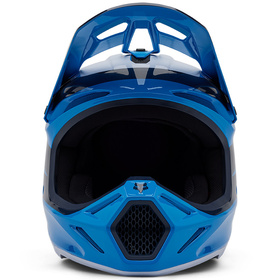 Casque cross Fox V3 Divider Bleu 2025 Devant