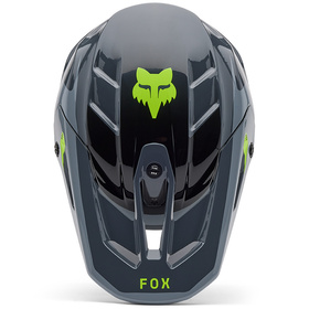 Casque cross Fox V3 Divider Gris 2025 Dessus