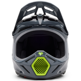 Casque cross Fox V3 Divider Gris 2025 Devant