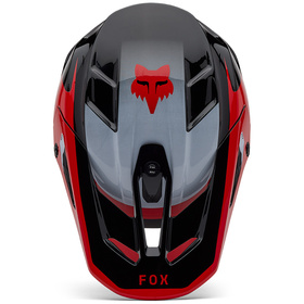 Casque cross Fox V3 Divider Noir 2025 Dessus