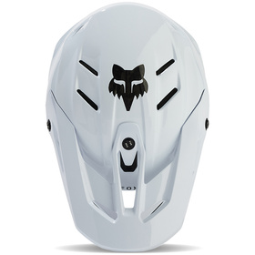 Casque cross Fox V3 RS Carbon Solid Blanc 2025 Dessus