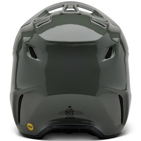 Casque cross Fox V3 RS Carbon Solid Dark Stone 2025 Derrière