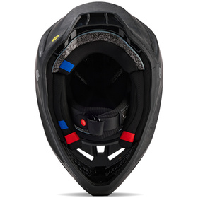 Casque cross Fox V3 RS Carbon Solid Noir Mat 2025 Dessous