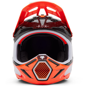 Casque cross Fox V3 RS Infinite Orange Fluo 2025 Devant