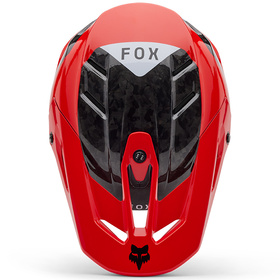 Casque cross Fox V3 RS Infinite Rouge Fluo 2025 Dessus