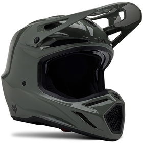 Casque cross Fox V3 RS Carbon Solid Dark Stone 2025