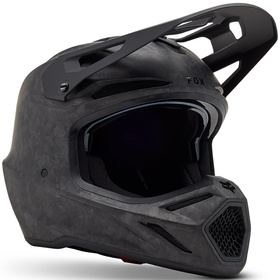 Casque cross Fox V3 RS Carbon Solid Noir Mat 2025