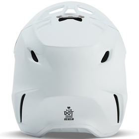 Casque cross Fox V3 Solid Blanc Mat 2025 Derrière