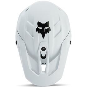 Casque cross Fox V3 Solid Blanc Mat 2025 Dessus