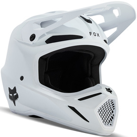 Casque cross Fox V3 Solid Blanc Mat 2025