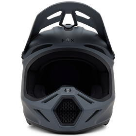 Casque cross Fox V3 Solid Gris 2025 Devant