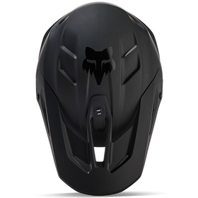 Casque cross Fox V3 Solid Noir Mat 2025 Dessus