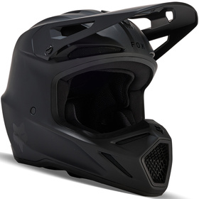 Casque cross Fox V3 Solid Noir Mat 2025