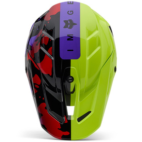 Casque cross Fox V3 Throttle 2025 Dessus