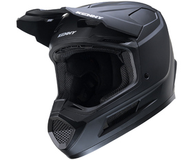 Casque cross Kenny Performance Solid Black 2025 Côté