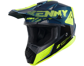 Casque cross Kenny Track Zoom Petrol 2025 Côté