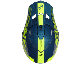 Casque cross Kenny Track Zoom Petrol 2025 Dessus