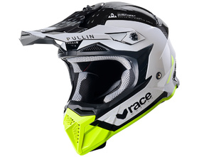 Casque cross Pull-In Master Neon Yellow 2025 Côté