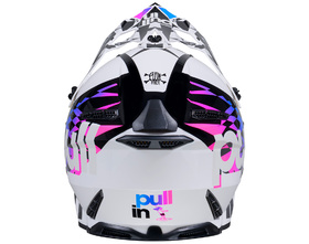 Casque cross Pull-In Trash White 2025 Derrière