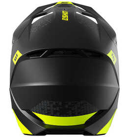 Casque cross Shot Furious Draw Jaune Fluo 2025 Derrière