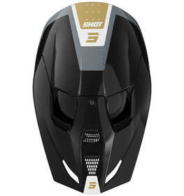 Casque cross Shot Furious League Noir-Gold 2025 Dessus