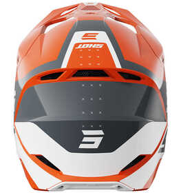 Casque cross Shot Furious League Orange 2025 Derrière