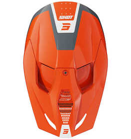 Casque cross Shot Furious League Orange 2025 Dessus