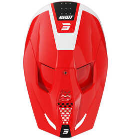 Casque cross Shot Furious League Rouge 2025 Dessus