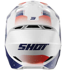 Casque cross Shot Furious Mirage Bleu-Rouge 2025 Derrière