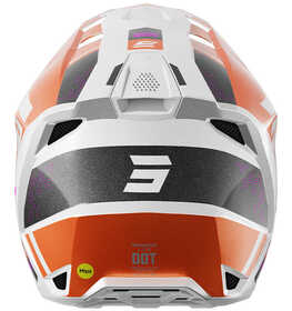 Casque cross Shot Lite Ultra Orange 2025 Derrière