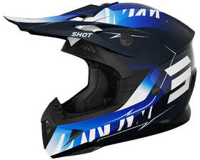 Casque cross Shot Pulse X-Trem Bleu 2025