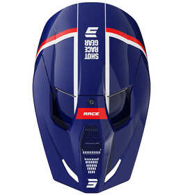 Casque cross Shot Race Mythic Bleu-Rouge 2025 Dessus