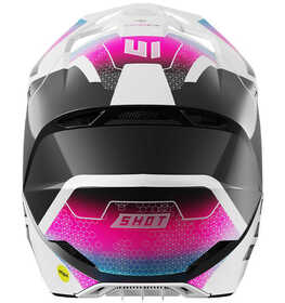 Casque cross Shot Race Phaser Bleu-Rose 2025 Derrière