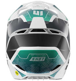 Casque cross Shot Race Phaser Bleu-Turquoise 2025 Derrière