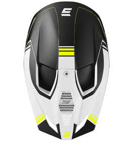 Casque cross Shot Race Sprint Noir-Jaune Fluo 2025 Dessus